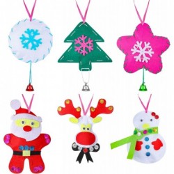 6 Pieces Christmas Ornament DIY Kit Sewing Kit DIY Felt Craft Kit Educational Sewing Crafts for Fun Home Activities $19.40 Cr...