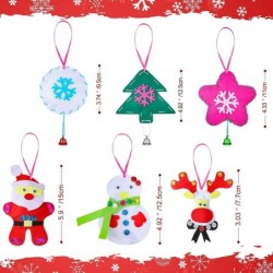 6 Pieces Christmas Ornament DIY Kit Sewing Kit DIY Felt Craft Kit Educational Sewing Crafts for Fun Home Activities $19.40 Cr...