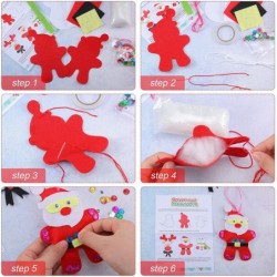 6 Pieces Christmas Ornament DIY Kit Sewing Kit DIY Felt Craft Kit Educational Sewing Crafts for Fun Home Activities $19.40 Cr...