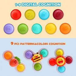 Suction Cup Spinner Toys for Baby Pop it Fidget Toys for 1-3 Toddlers Gifts Spinning Top Sensory Toy Bath Toys Birthday Gifts...