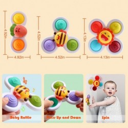 Suction Cup Spinner Toys for Baby Pop it Fidget Toys for 1-3 Toddlers Gifts Spinning Top Sensory Toy Bath Toys Birthday Gifts...