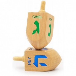 Let's Play Dreidel The Hanukkah Game 2 Extra Large Wood Dreidels Instructions Included $16.89 Spinning Tops