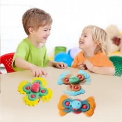 3PCS Suction Cup Spinner Toys Baby Spinning Suction Cup Sensory Toys Top Sensory Toy for Babies 12-18 Months Teething Toys Ba...