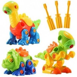 Dinosaur Toys STEM Building Toys - 3 Pack Take Apart Toys with Tools Preschool Learning Toys for Boys Girls Kids Age 3 - 12 Y...