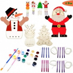 Make Your Own Christmas Ornaments Wind Chime Kit - Arts & Crafts Construct & Paint 4 Wind Powered Musical Chime DIY Gifts for...