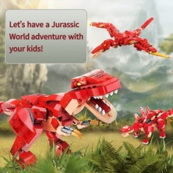 3in1 STEM Building Blocks Dinosaur Toys for Kids Age 6 7 8 9 10 11 12 Year Old Realistic T-Rex Pterodactyl Stegosaurus Educat...