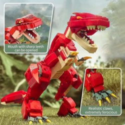 3in1 STEM Building Blocks Dinosaur Toys for Kids Age 6 7 8 9 10 11 12 Year Old Realistic T-Rex Pterodactyl Stegosaurus Educat...