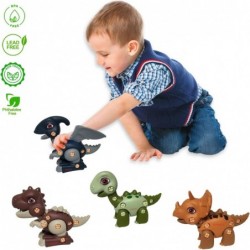 T-Rex Triceratops Pterodactyl or Alamosaurus 4-Piece DIY Dinosaur Take Apart Toys Building Set STEM Learning Toy for Boys and...