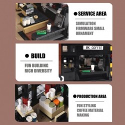 16036 Street View Building Kits for Kids 2728 Pieces MOC Bricks Coffee House Buidling Model Set with Light STEM Collectible D...