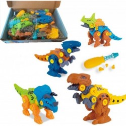 4 Pack Plus Size Take Apart Dinosaur Toys for Boys and Girls Educational Assembling Building Block Toy Set Variety DIY Assemb...