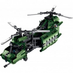 2in1 STEM Toy Building Toy - Military Helicopter or Military Transport Aircraft 2 in 1 Military Air Force Kit (393pcs ) Best ...