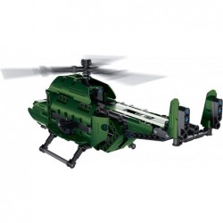 2in1 STEM Toy Building Toy - Military Helicopter or Military Transport Aircraft 2 in 1 Military Air Force Kit (393pcs ) Best ...