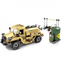 World War 2 Military Army Water Tanker Truck Vehicle Building Blocks Play Toy Bricks Set with All Accessories Shown for Adult...