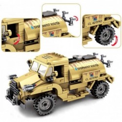 World War 2 Military Army Water Tanker Truck Vehicle Building Blocks Play Toy Bricks Set with All Accessories Shown for Adult...