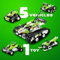 5 in 1 Remote Control STEM Building Blocks Car Tank - 400+ PCS RC Car Kit - Perfect Educational Toy Gift $94.71 Toy Building ...