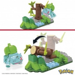 Pokemon Bulbasaur's Forest Trek Building Set with 82 Compatible Bricks and Pieces Connect with Other Worlds Toy Gift Set for ...