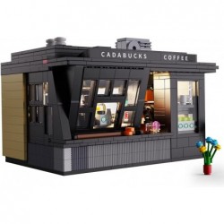 City Street Coffee House Modular Building Kit Compatible with Lego Creator Bricks Cafe Building Blocks Collectors Toy for Adu...