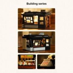 City Street Coffee House Modular Building Kit Compatible with Lego Creator Bricks Cafe Building Blocks Collectors Toy for Adu...