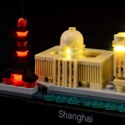 Led Lighting Kit for Architecture Shanghai Model-Compatible with Lego 21039 Building Blocks Model- Not Include The Lego Set $...