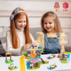 Girls Building Block Tree House Friends Building Block for Girls Age 6-12 (548 Pieces) Green (LX.A068) $81.59 Toy Building Sets