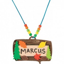 Camp Name Tag Necklace Craft Kit -12 - Crafts for Kids and Fun Home Activities $34.28 Craft Kits