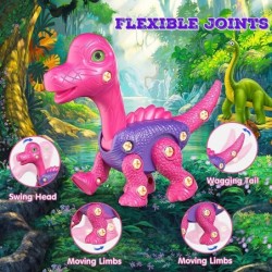 Take Apart Dinosaur Toys 5 Pcs Dinosaur Toys with Electric Drill for Kids 3-5 5-7 Learning Building STEM Construction Game Ch...