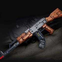 1508Pcs Simulation Shooting Toy Blaster Building Bricks Model Set Small Particle Assembly Mechanical Weapon Model Toy $115.05...