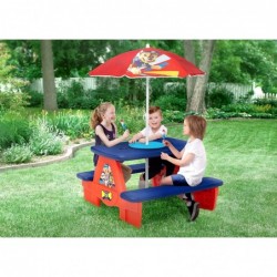 4 Seat Activity Picnic Table with Umbrella and Lego Compatible Tabletop PAW Patrol $112.43 Toy Building Sets