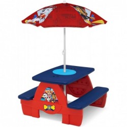 4 Seat Activity Picnic Table with Umbrella and Lego Compatible Tabletop PAW Patrol $112.43 Toy Building Sets