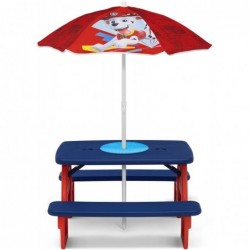 4 Seat Activity Picnic Table with Umbrella and Lego Compatible Tabletop PAW Patrol $112.43 Toy Building Sets