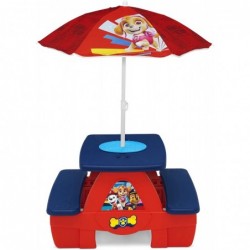 4 Seat Activity Picnic Table with Umbrella and Lego Compatible Tabletop PAW Patrol $112.43 Toy Building Sets