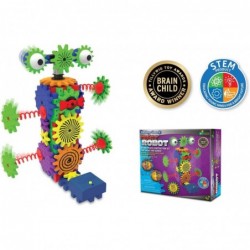 Techno Gears STEM Construction Set - Wacky Robot (60+ pieces) - Learning Toys & Gifts for Boys & Girls Ages 6 Years and Up $6...