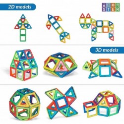 Magnetic Tiles Magnet Blocks - 40 PCS 3D Magnetic Building Tiles Toys for Kids Set $32.59 Toy Magnetic Building Sets