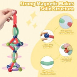 Magnetic Building Sticks Blocks Toys 42PCS Magnetic Balls and Rods Set STEM Educational Learning Construction Toys Gift for A...