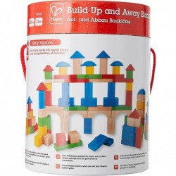 Award Winning Kid's Wooden Building Block Set (100 pieces) $68.63 Toy Stacking Block Sets