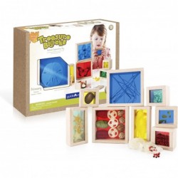 Treasure Blocks - Primary: Smooth Wooden Observation Stacking Blocks with Transparent Windows Educational Toy for Kids $83.45...