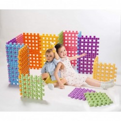 Large Waffle Soft Building Blocks — Cube Puzzle for Cognitive Development Early Learning Education and Sensory Play for Ages ...