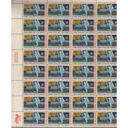 First Man on The Moon Stamp MNH Sheet 32 x 10 Cent Air Mail Scott C76 $21.58 Collectible Postage Stamps