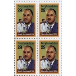 Percy LAVON Julian Black Heritage 4 x 29 Cent US Postage Stamps Scott 2746 $14.90 Collectible Postage Stamps