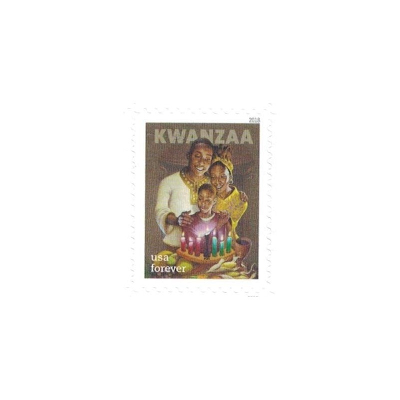 Kwanzaa 2018 Forever Stamps - Sheet 20 Scott 5337 $43.40 Collectible Postage Stamps