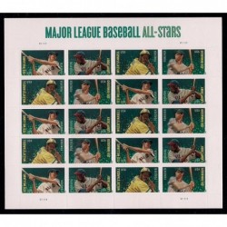 Forever Stamps Baseball All Stars - sheet of 20 postage stamps (Willie Stargell Larry Doby Ted Williams Joe Dimaggio) $63.18 ...