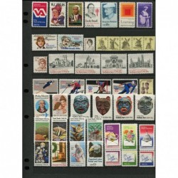 COMPLETE MINT SET OF POSTAGE STAMPS ISSUED IN THE YEAR 1980 BY THE U.S. POST OFFICE DEPT (45 Stamps) $39.82 Collectible Posta...