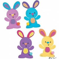 Easter Bunny and Eggs Craft Kits | 24 Pack Easter Craft Kits | Bulk Class Pack Easter Crafts $18.46 Craft Kits