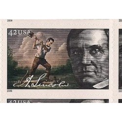 Abraham Lincoln Mint Sheet of Twenty 42 Cent Postage Stamps Scott 4380-83 $20.59 Collectibles Display & Storage