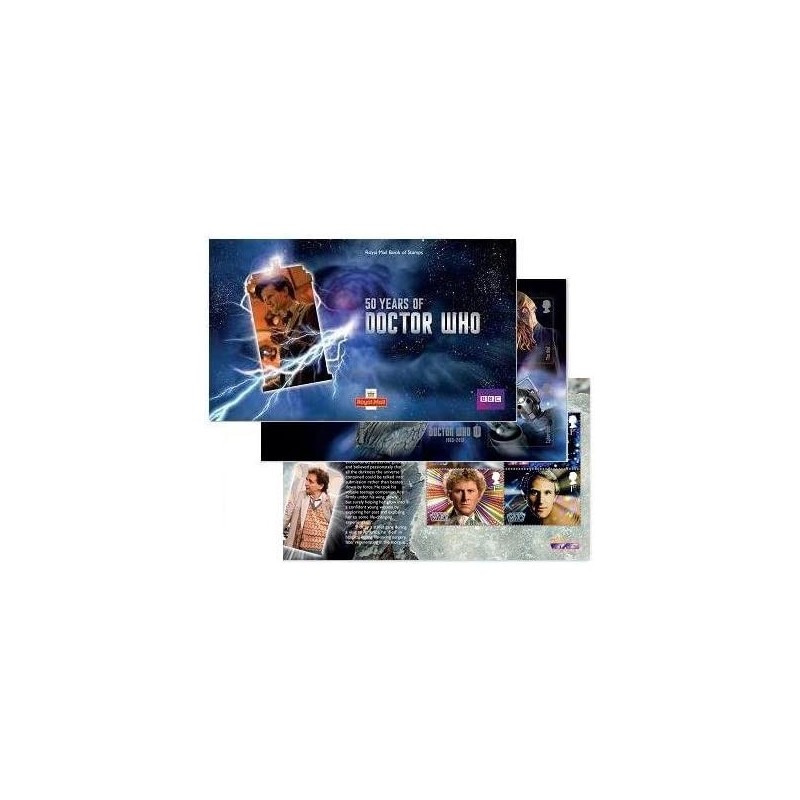 Doctor Who 50th Anniversary Prestige Stamp Book $51.89 Collectibles Display & Storage