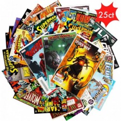 Comic Book Collection Gift Pack | Lot of 25 Unique Marvel & DC Comic Books | Good Condition or Better | Perfect Marvel Comics...