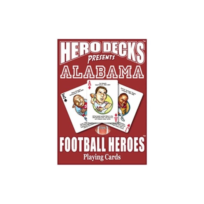 Hero Decks Alabama Football Heroes Playing Cards $24.56 Trading Cards & Accessories