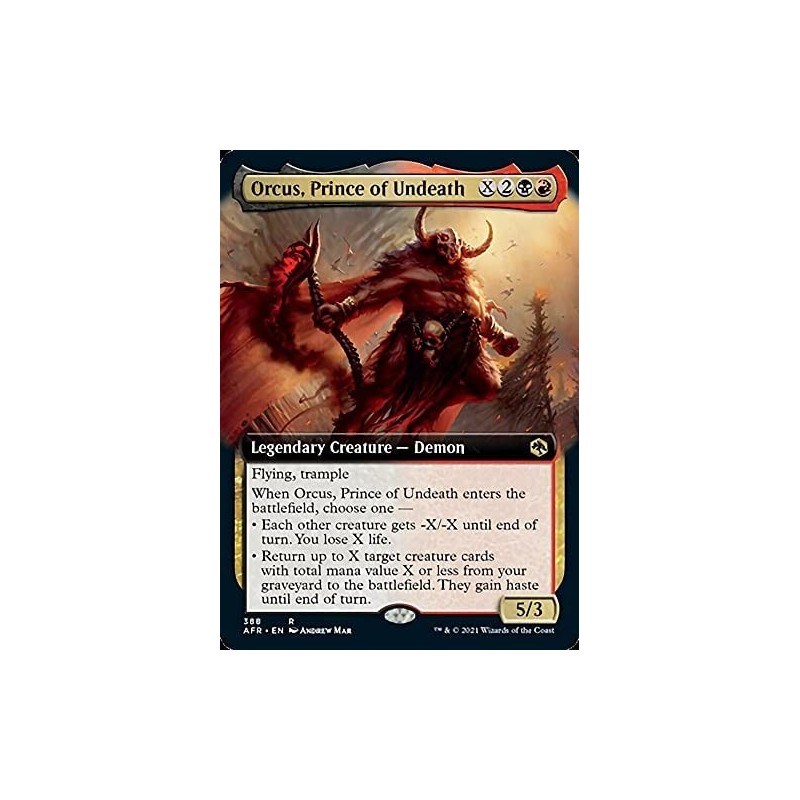 Magic: the Gathering - Orcus Prince of Undeath (388) - Extended Art - Adventures in The Forgotten Realms $13.62 Trading Cards...