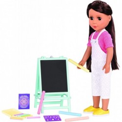 by Battat – Creative Art Kit Chalkboard Easel Accessory Set – 14-inch Doll Clothes and Accessories for Girls Age 3 and Up – C...