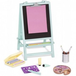 by Battat – Creative Art Kit Chalkboard Easel Accessory Set – 14-inch Doll Clothes and Accessories for Girls Age 3 and Up – C...